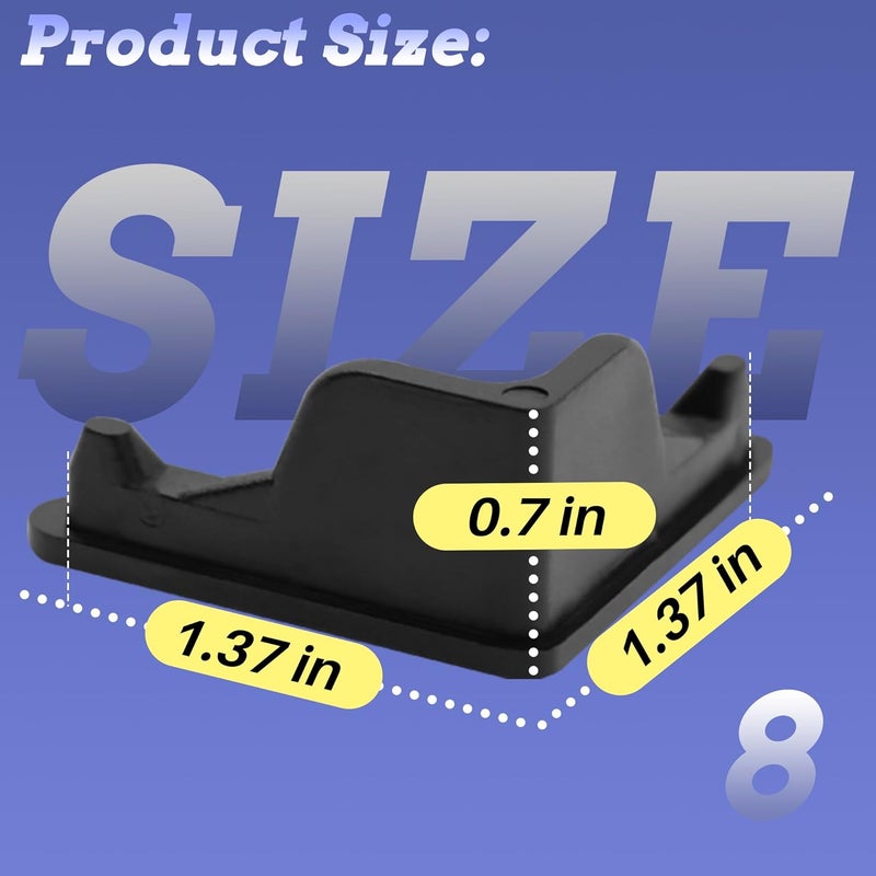 Terixe 8 Pcs Post Inserts Connectors for Whalen 5 Shelf Heavy Duty Shelving Unit - PP Plastic, Injection Molded, Sturdy & Strong Support - Black, Includes 8 Post Caps - Image 3